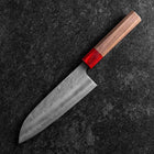Santoku SLD Nashiji Washi Manche en Noyer 165mm-[Musashi]-[Couteaux de cuisine japonais]