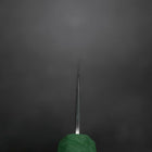 Santoku SLD Nickel en Vague Damas Manche Urushi Vert 165mm-[Musashi]-[Couteaux de cuisine japonais]