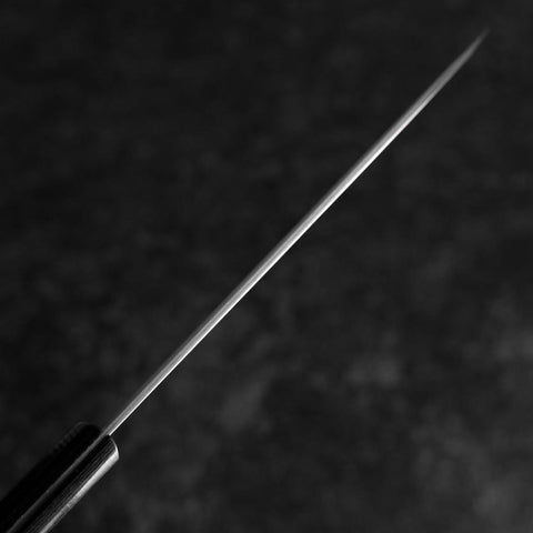 Santoku SLD Poli Manche Occidental Noir 165mm (Tsuba Nashi)-[Musashi]-[Couteaux de cuisine japonais]