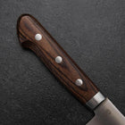 Santoku SLD Poli Manche en Acajou Occidental 165mm-[Musashi]-[Couteaux de cuisine japonais]