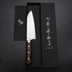 Santoku SLD Poli Manche en Acajou Occidental 165mm-[Musashi]-[Couteaux de cuisine japonais]