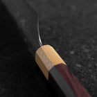 Santoku SPG-Strix Damas Manche Shitan 165mm-[Musashi]-[Couteaux de cuisine japonais]