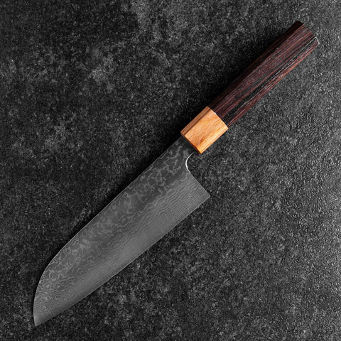 Santoku SPG-Strix Damas Manche en Bois de Rose 165mm-[Musashi]-[Couteaux de cuisine japonais]