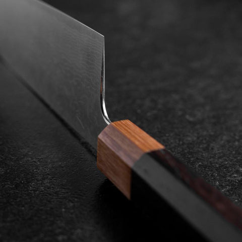 Santoku SPG-Strix Damas Manche en Bois de Rose 165mm-[Musashi]-[Couteaux de cuisine japonais]