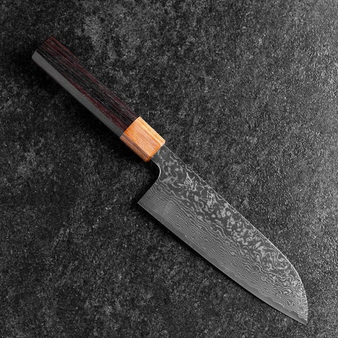 Santoku SPG-Strix Damas Manche en Bois de Rose 165mm-[Musashi]-[Couteaux de cuisine japonais]