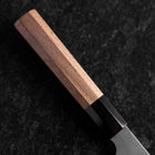 Santoku Silver Steel #3 Kasumi Manche en Buffle et Noyer 165mm-[Musashi]-[Couteaux de cuisine japonais]