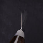 Santoku Silver Steel #3 Nashiji Manche Occidental Noir 165mm-[Musashi]-[Couteaux de cuisine japonais]