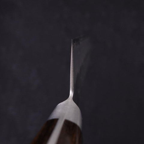 Santoku Silver Steel #3 Nashiji Manche Occidental Noir 165mm-[Musashi]-[Couteaux de cuisine japonais]