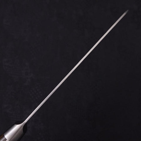 Santoku Silver Steel #3 Nashiji Manche Occidental Noir 165mm-[Musashi]-[Couteaux de cuisine japonais]