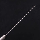 Santoku Silver Steel #3 Nashiji Manche Occidental Noir 165mm-[Musashi]-[Couteaux de cuisine japonais]