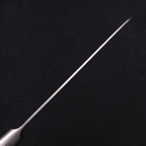 Santoku Silver Steel #3 Nashiji Manche Occidental Noir 165mm-[Musashi]-[Couteaux de cuisine japonais]