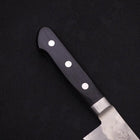 Santoku Silver Steel #3 Nashiji Manche Occidental Noir 165mm-[Musashi]-[Couteaux de cuisine japonais]