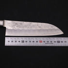 Santoku Silver Steel #3 Nashiji Manche Occidental Noir 165mm-[Musashi]-[Couteaux de cuisine japonais]