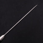 Santoku Silver Steel #3 Nashiji Manche Occidental Noir 180mm-[Musashi]-[Couteaux de cuisine japonais]