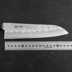 Santoku Silver Steel #3 Nashiji Manche Occidental Pourpre 180mm (Tsuba-nashi)-[Musashi]-[Couteaux de cuisine japonais]