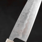 Santoku Silver Steel #3 Nashiji Manche Océan Bleu et Blanc 165mm-[Musashi]-[Couteaux de cuisine japonais]