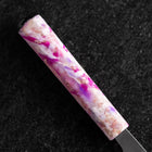 Santoku Silver Steel #3 Nashiji Manche Océan Sakura 165mm-[Musashi]-[Couteaux de cuisine japonais]