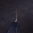 Santoku Silver Steel #3 Nashiji Manche Urushi Bleu Sombre 165mm-[Musashi]-[Couteaux de cuisine japonais]