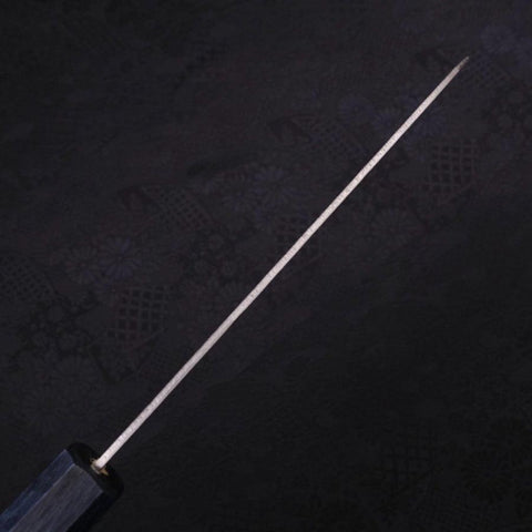 Santoku Silver Steel #3 Nashiji Manche Urushi Bleu Sombre 165mm-[Musashi]-[Couteaux de cuisine japonais]
