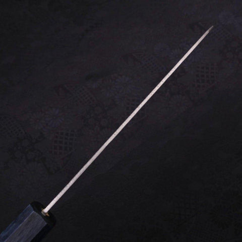 Santoku Silver Steel #3 Nashiji Manche Urushi Bleu Sombre 165mm-[Musashi]-[Couteaux de cuisine japonais]