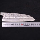 Santoku Silver Steel #3 Nashiji Manche Urushi Bleu Sombre 165mm-[Musashi]-[Couteaux de cuisine japonais]