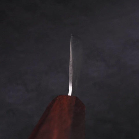 Santoku Silver Steel #3 Nashiji Manche Urushi Pourpre 165mm-[Musashi]-[Couteaux de cuisine japonais]
