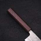 Santoku Silver Steel #3 Nashiji Manche Urushi Pourpre 165mm-[Musashi]-[Couteaux de cuisine japonais]