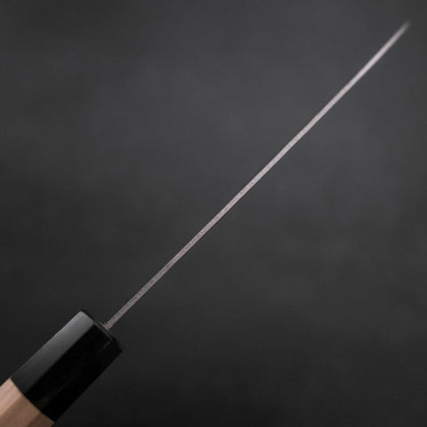 Santoku Silver Steel #3 Nashiji Manche en Buffle et Magnolia 165mm-[Musashi]-[Couteaux de cuisine japonais]