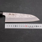 Santoku Silver Steel #3 Nashiji Manche en Buffle et Magnolia 165mm-[Musashi]-[Couteaux de cuisine japonais]