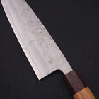Santoku Silver Steel #3 Nashiji Manche en Zelkova 165mm-[Musashi]-[Couteaux de cuisine japonais]
