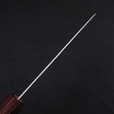 Santoku Silver Steel #3 Nashiji Manche en Zelkova 165mm-[Musashi]-[Couteaux de cuisine japonais]