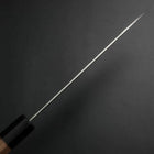 Santoku Silver Steel #3 Nawame Damas Manche en Buffle et Noyer 165mm-[Musashi]-[Couteaux de cuisine japonais]