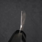 Santoku Silver Steel #3 Nickel en Vagues Damas Manche en Buffle et Ébène 165mm-[Musashi]-[Couteaux de cuisine japonais]