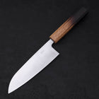 Santoku Silver Steel #3 Poli Manche Yaki Urushi 165mm-[Musashi]-[Couteaux de cuisine japonais]