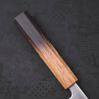 Santoku Silver Steel #3 Poli Manche Yaki Urushi 165mm-[Musashi]-[Couteaux de cuisine japonais]
