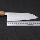 Santoku Silver Steel #3 Poli Manche Yaki Urushi 165mm-[Musashi]-[Couteaux de cuisine japonais]
