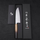 Santoku Silver Steel #3 Poli Manche Yaki Urushi 165mm-[Musashi]-[Couteaux de cuisine japonais]