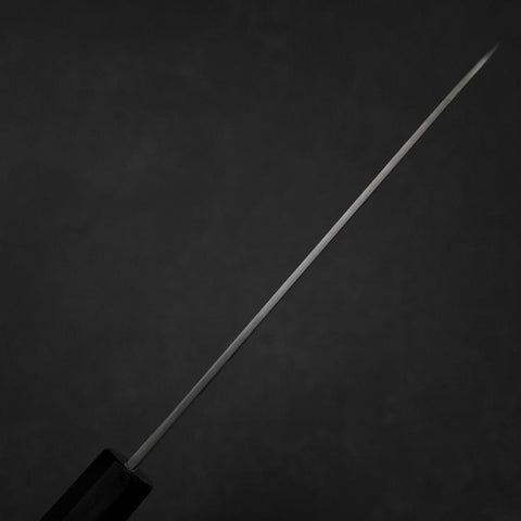 Santoku Silver Steel #3 Poli Manche en Buffle et Ébène 165mm-[Musashi]-[Couteaux de cuisine japonais]