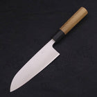 Santoku Silver Steel #3 Poli Manche en Buffle et Magnolia 165mm-[Musashi]-[Couteaux de cuisine japonais]