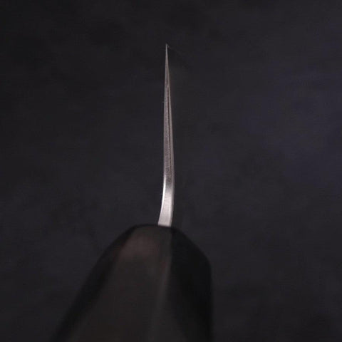 Santoku Silver Steel #3 Poli Manche en Buffle et Magnolia 165mm-[Musashi]-[Couteaux de cuisine japonais]