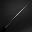 Santoku Silver Steel #3 Poli Manche en Ébène 180mm-[Musashi]-[Couteaux de cuisine japonais]