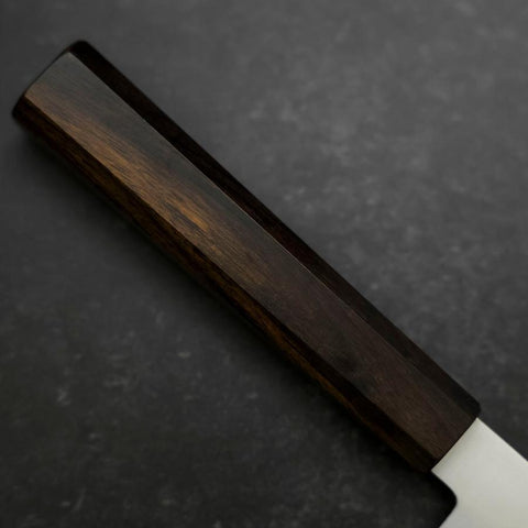 Santoku Silver Steel #3 Poli Manche en Ébène 180mm-[Musashi]-[Couteaux de cuisine japonais]