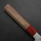 Santoku Silver Steel #3 Poli Manche en Noyer 165mm-[Musashi]-[Couteaux de cuisine japonais]