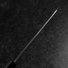 Santoku Silver Steel #3 Polished Buffalo Walnut Handle 170mm (6.7”)-[Musashi]-[Couteaux de cuisine japonais]