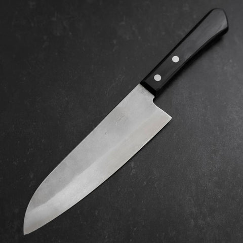Santoku Silver Steel #3 Polished Poplar 165mm-[Musashi]-[Couteaux de cuisine japonais]