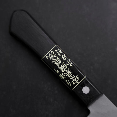 Santoku Silver Steel #3 Polished Poplar 165mm-[Musashi]-[Couteaux de cuisine japonais]