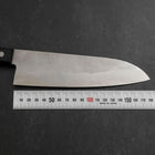 Santoku Silver Steel #3 Polished Poplar 165mm-[Musashi]-[Couteaux de cuisine japonais]