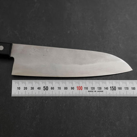 Santoku Silver Steel #3 Polished Poplar 165mm-[Musashi]-[Couteaux de cuisine japonais]