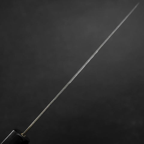 Santoku Silver Steel #3 Tsuchime Damas Manche en Buffle et Ébène 170mm-[Musashi]-[Couteaux de cuisine japonais]