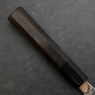 Santoku Silver Steel #3 Tsuchime Damas Manche en Buffle et Ébène 170mm-[Musashi]-[Couteaux de cuisine japonais]